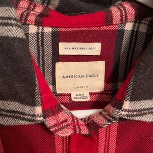 American eagle super soft plaid button up